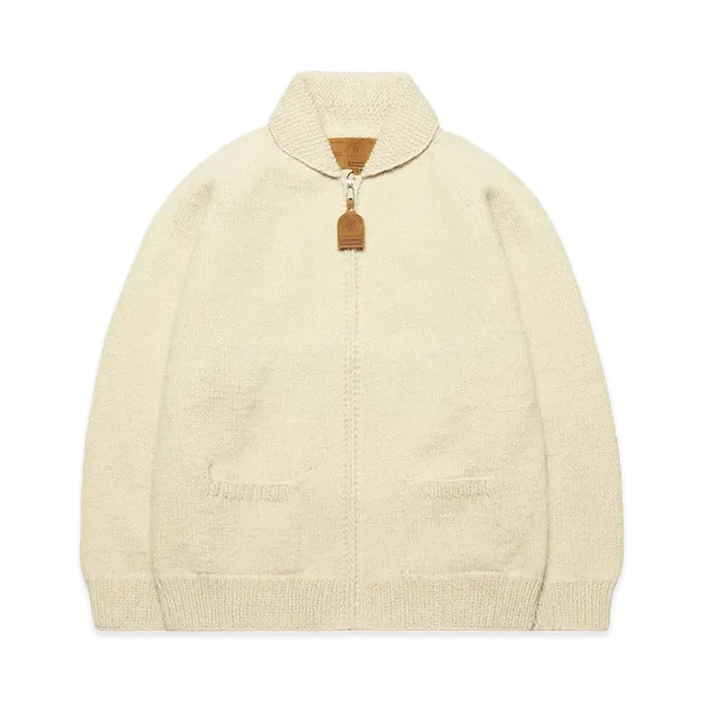 Supreme Box Logo Cowichan Sweater "Natural"