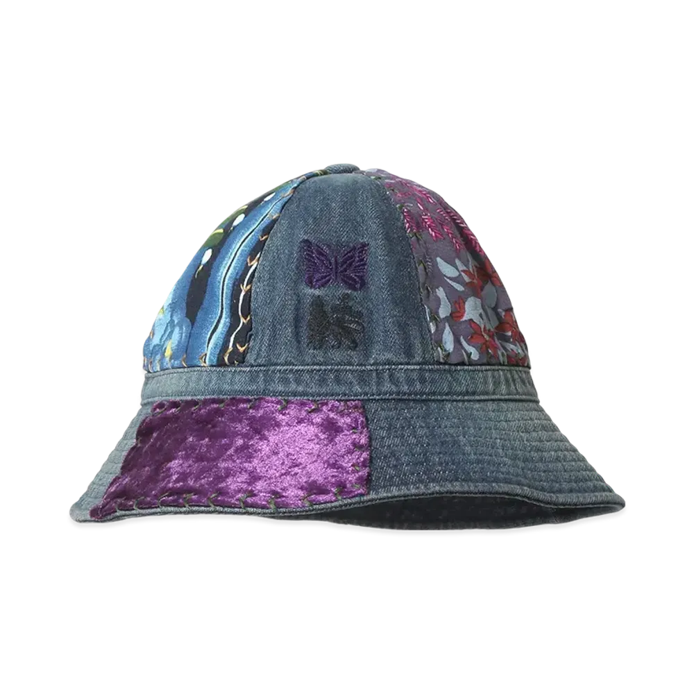 NEEDLES x Sasquatchfabrix. Hat - Patchwork "Indigo"