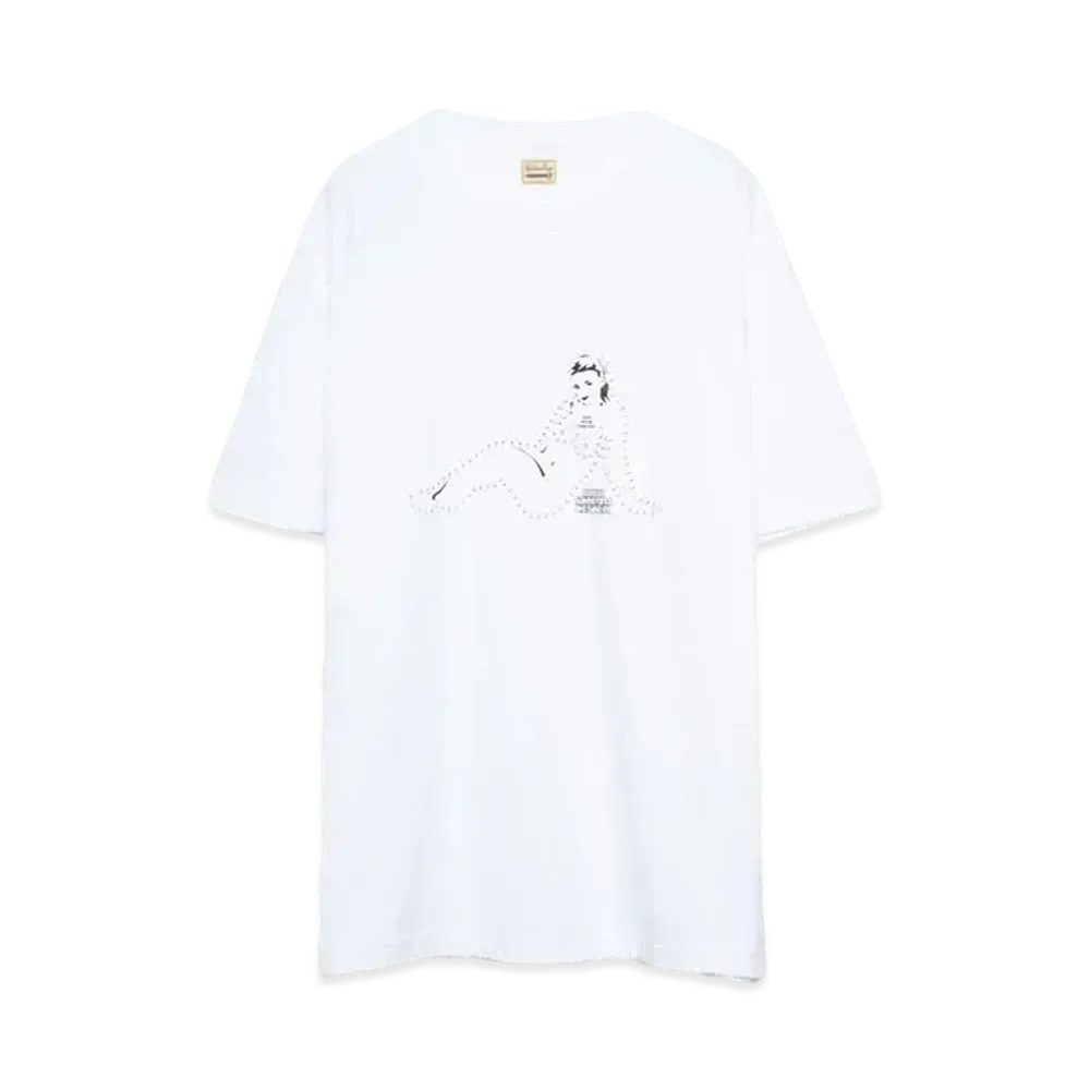 High Scream Center DOTTED LINE TEE "WHITE"