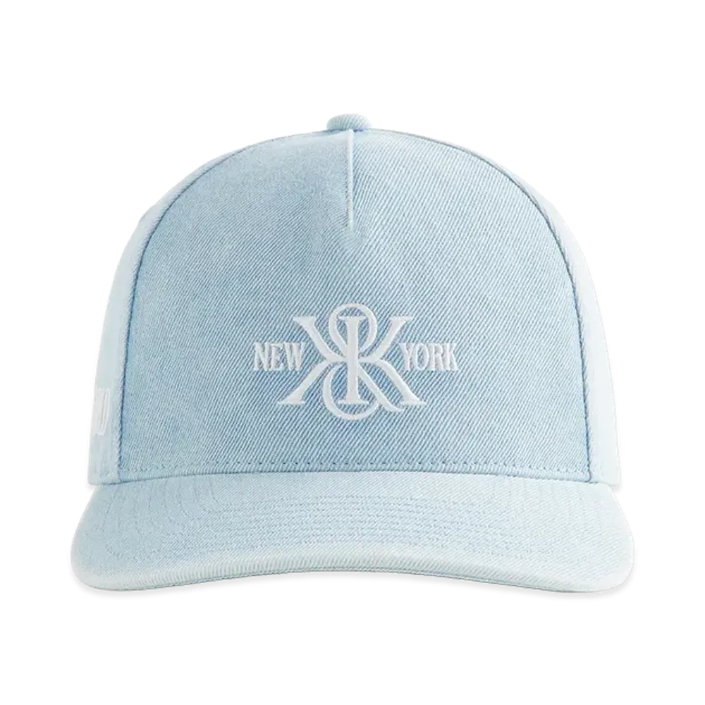 Kith K&K New York Denim Bay Low Pinch Crown Snapback "Light Indigo"