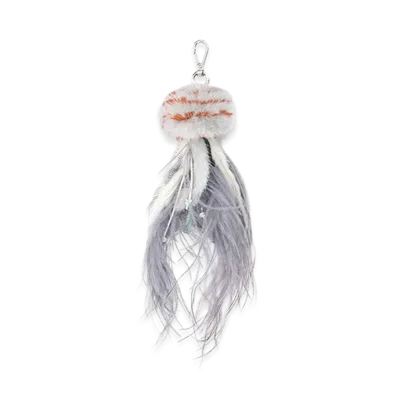 FENDI Women's Fur Medusa Charm "Multicolor"