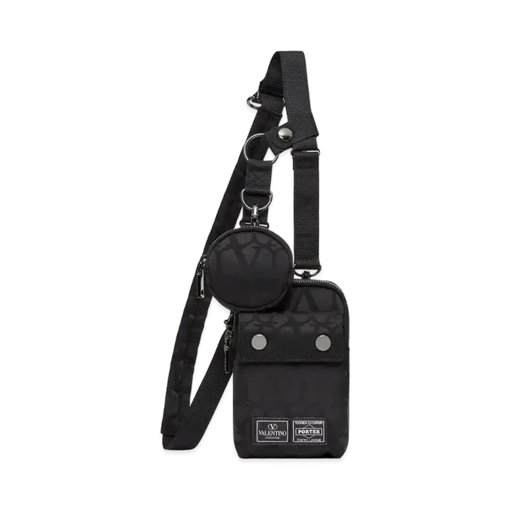 VALENTINO GARAVANI × PORTER Shoulder Pouch "Black"