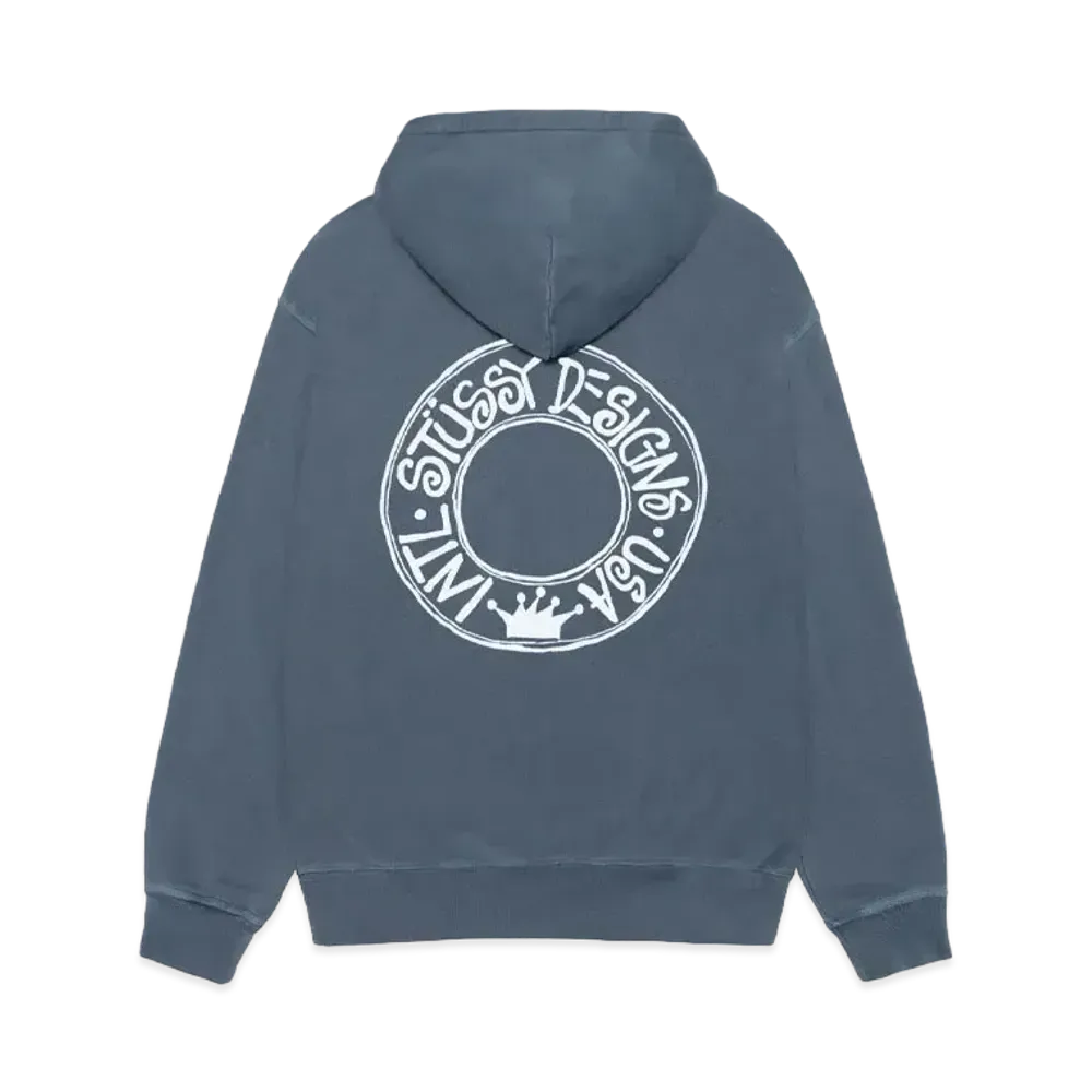 Stussy Buana Pigment Dyed Zip Hoodie "Navy" (FA24)