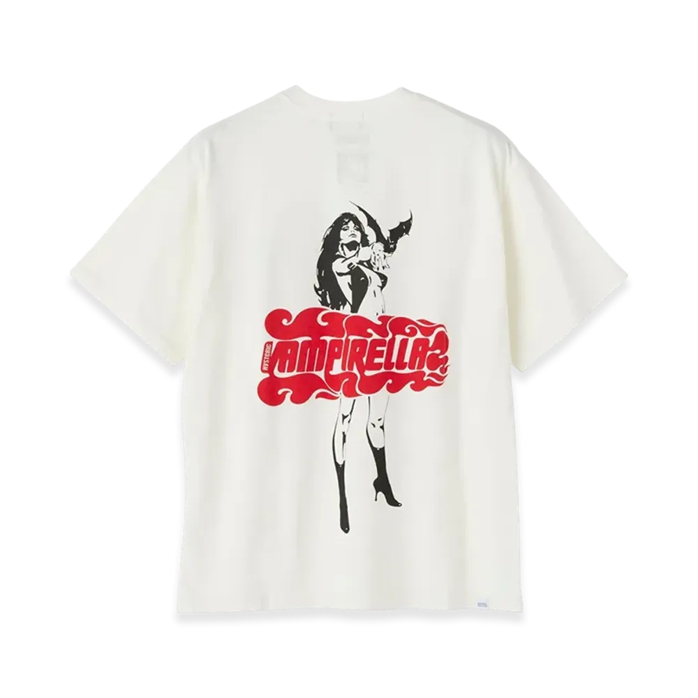 HYSTERIC GLAMOUR x Vampirella Flame Logo T-Shirt "White"