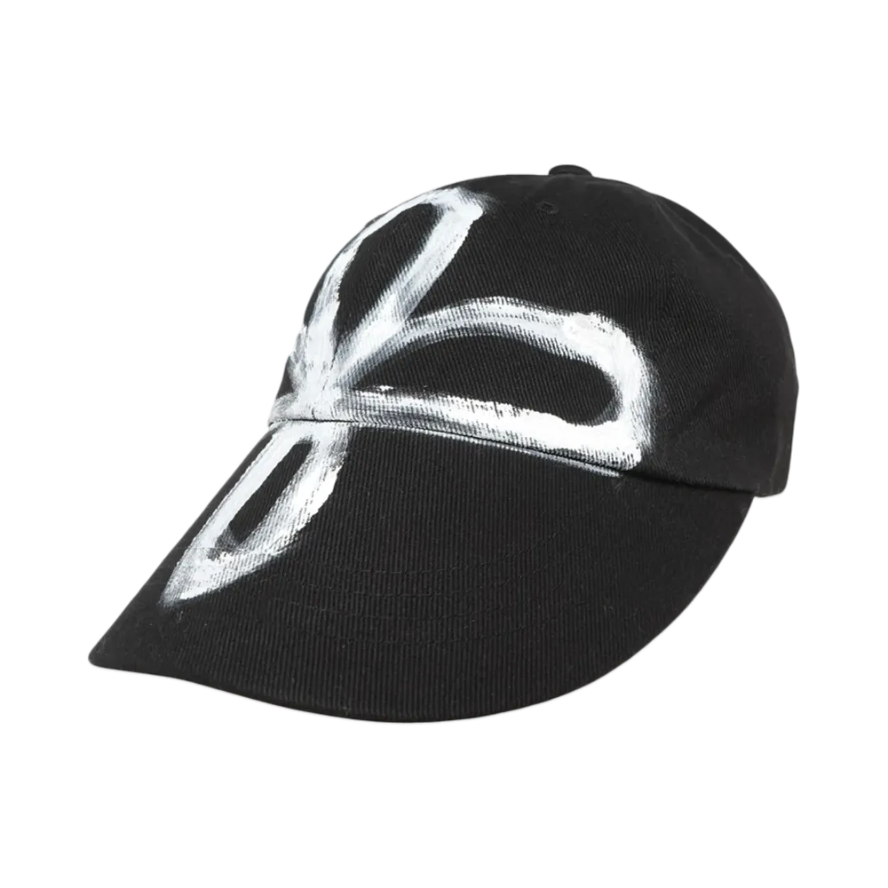 SURGERY clover painted cap "BLACK"