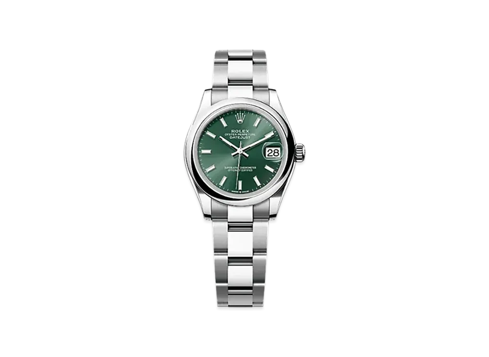 ROLEX Datejust 31 Oystersteel "Green"