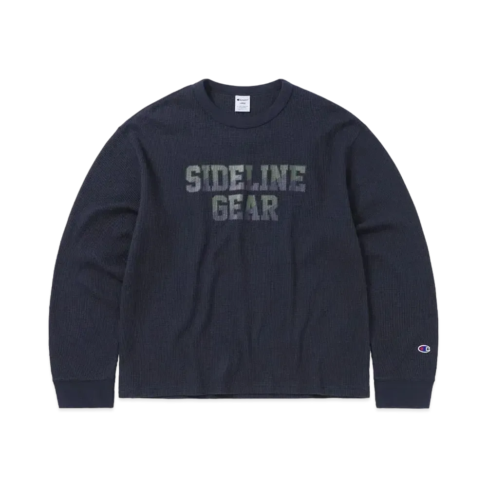 thisisneverthat x Champion TNT Waffle L/S Top "Navy"