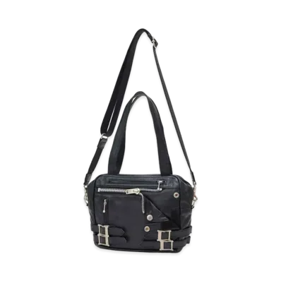 UNDERCOVER Cowhide Leather Riders Bag "Black"