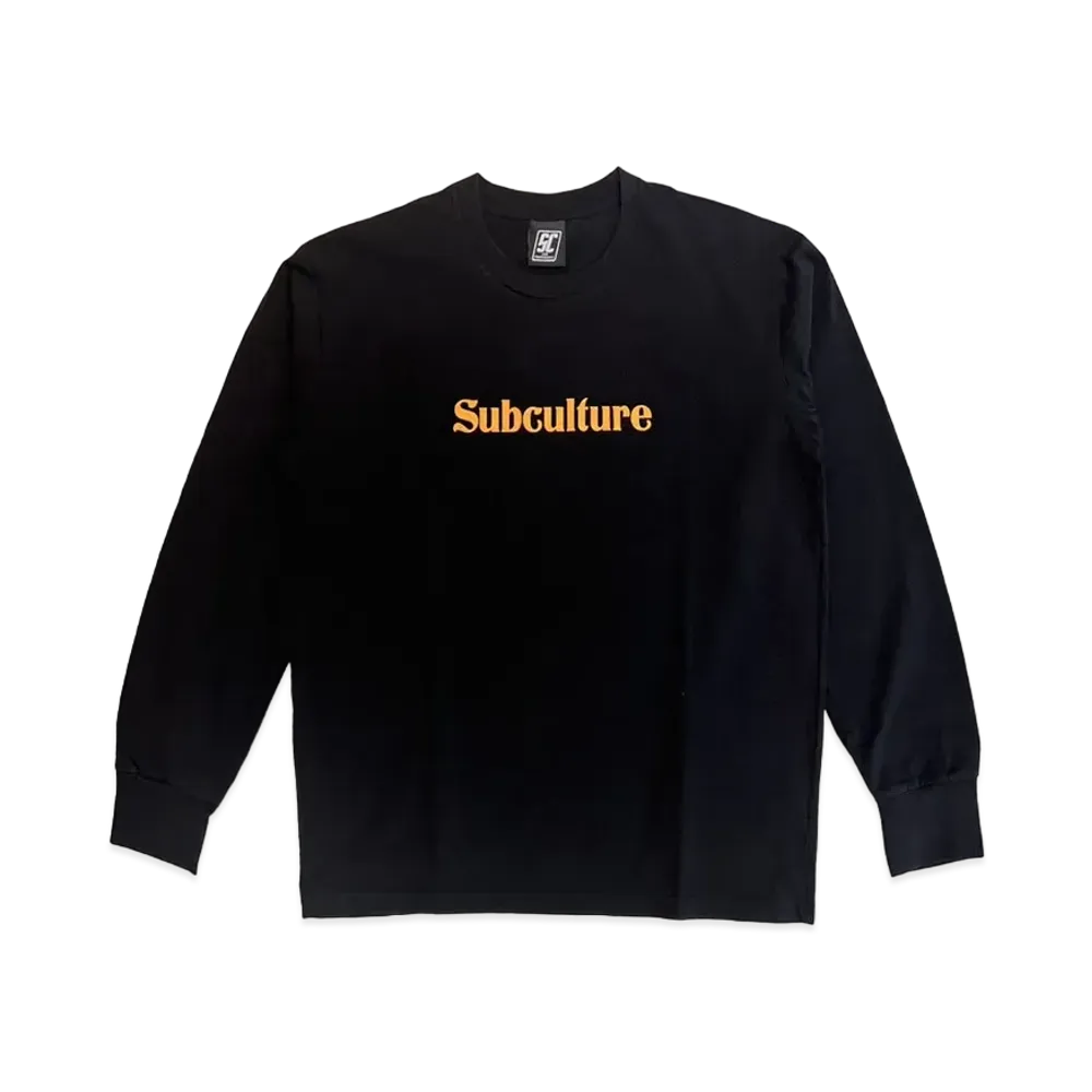 SubCulture Genuine Leather Longsleeve T-Shirt "Black"