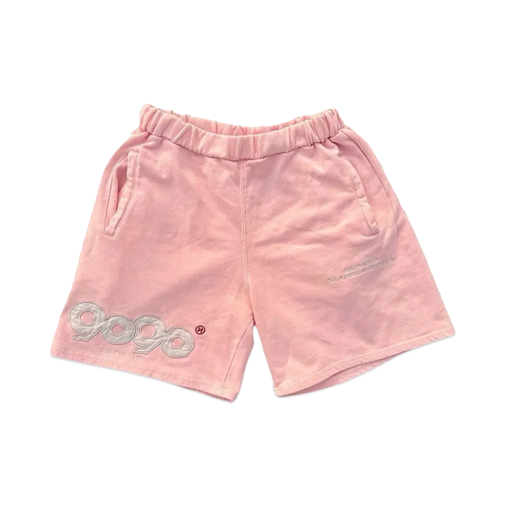 9090 9090 OG Wash Half Pants "WASH PINK"