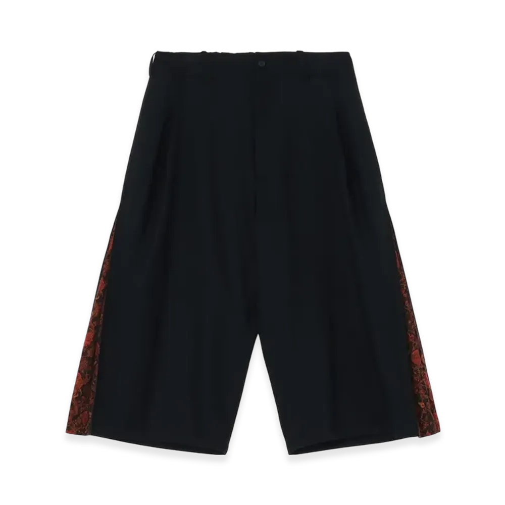 S'YTE 1/10 Flannel Cotton/Thorny Jacquard Side-Switching Pants "Black"