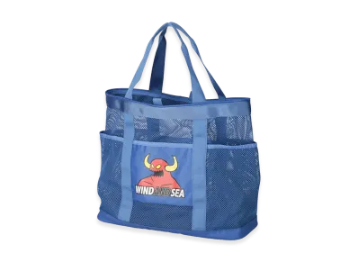 WIND AND SEA x Toy Machine Mesh Tote Bag "Blue"