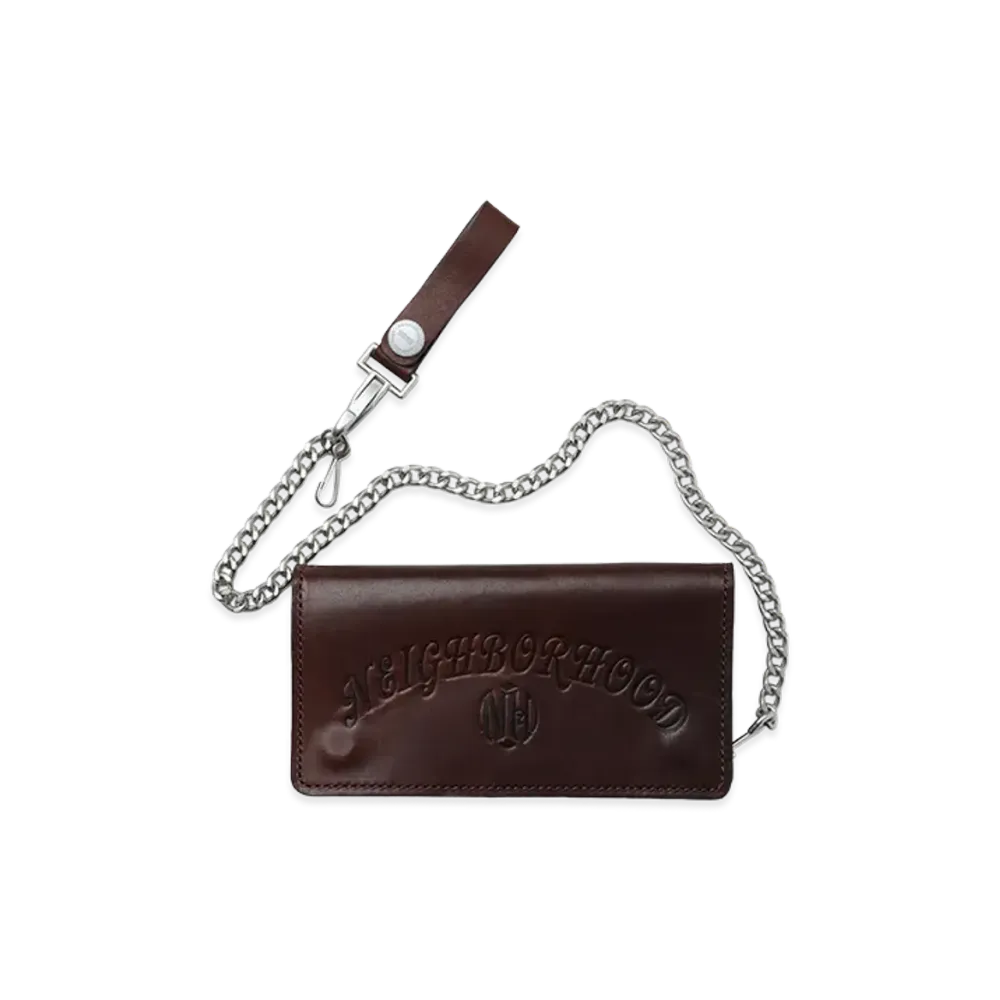 NEIGHBORHOOD Leather Trucker Wallet "Brown"