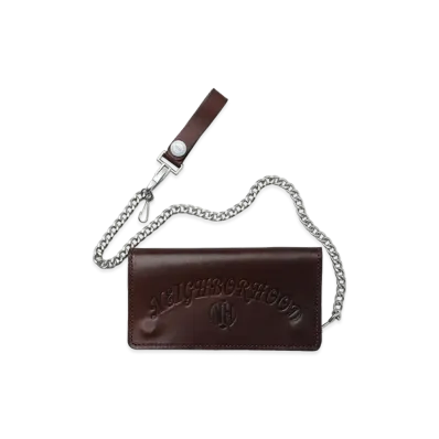 NEIGHBORHOOD Leather Trucker Wallet "Brown"