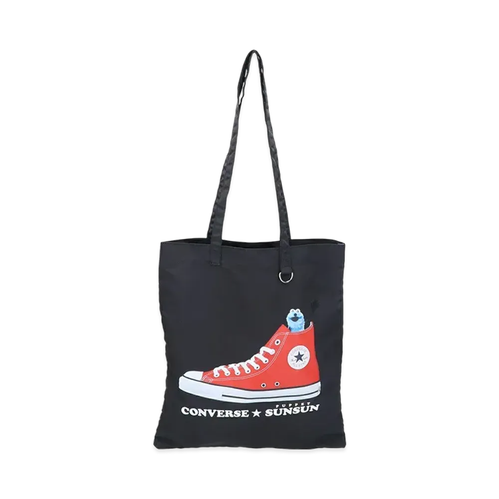 Converse x PUPPET SUNSUN Flat Tote Bag "Black"