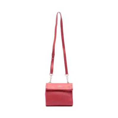 BALENCIAGA Leather Shoulder Bag "Red"