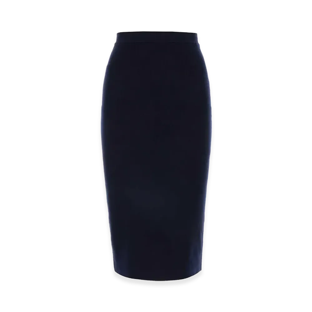 Bottega Veneta Women's Cashmere Blend Skirt "Midnight Blue"