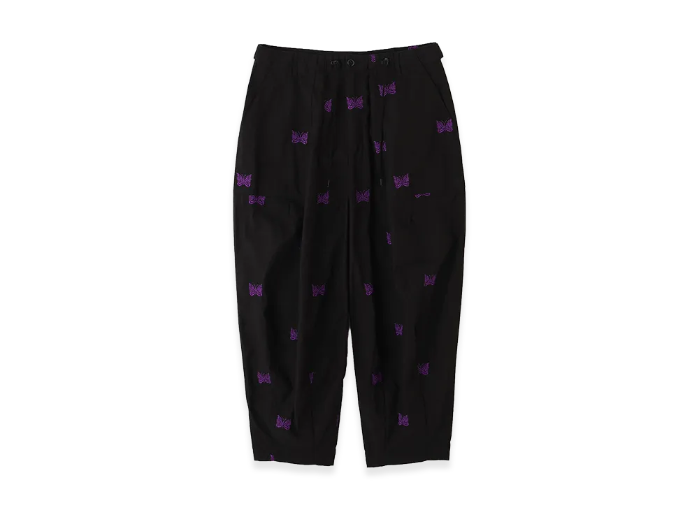 NEEDLES x BEAVER H.D. Pantt - Cotton Ripstop "Black"