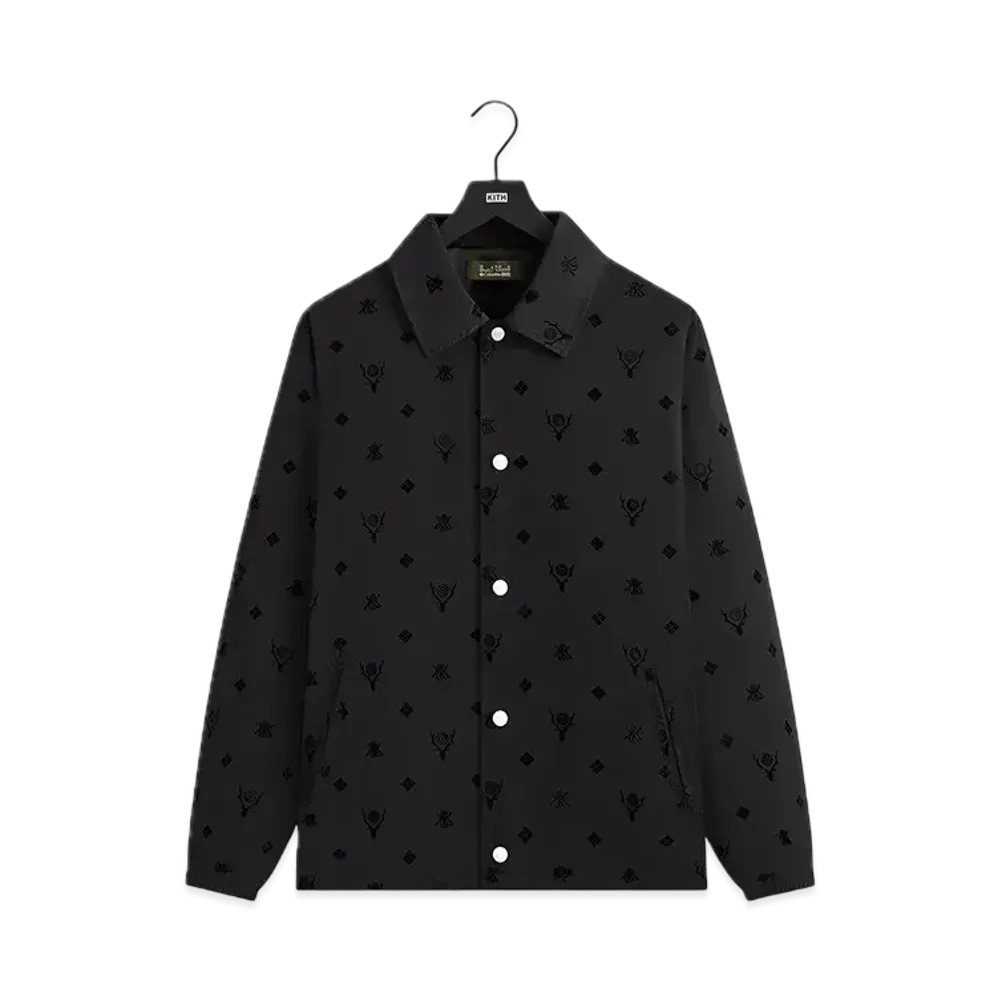 Kith x South2 West8 for Columbia Flocked Monogram Coaches Jacket "Black"