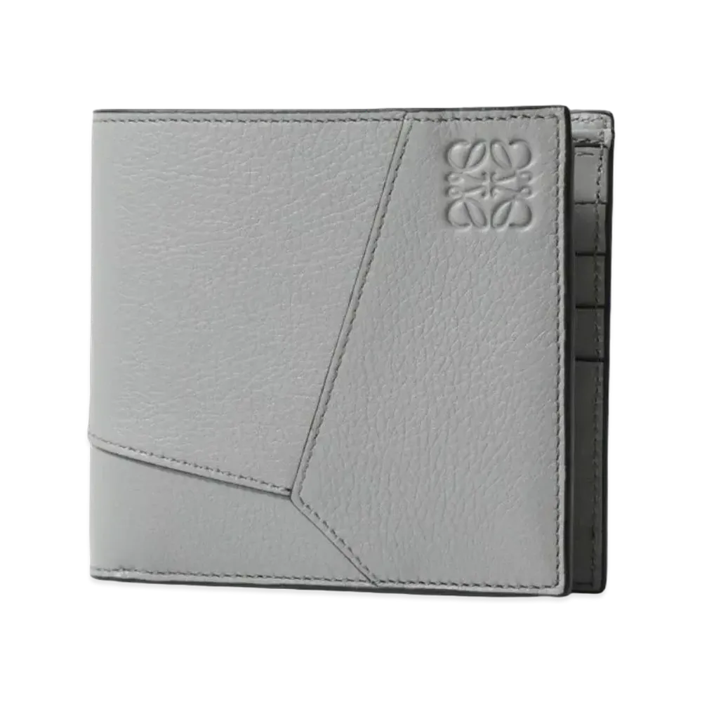 LOEWE Puzzle Bifold Wallet Classic Calf "Asphalt Gray"