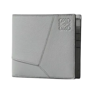 LOEWE Puzzle Bifold Wallet Classic Calf "Asphalt Gray"