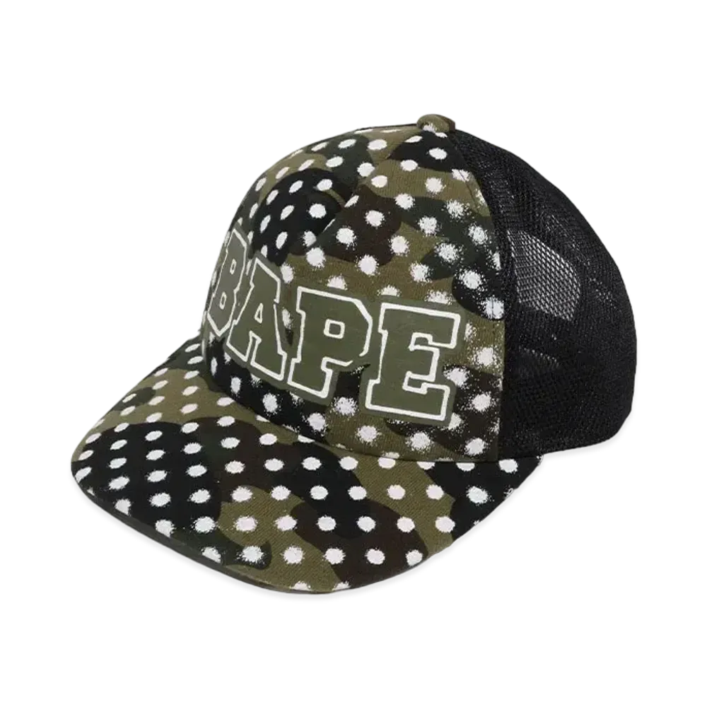 A BATHING APE x JOSHUA VIDES Mesh Cap "Green"