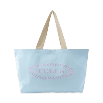 FEELS. Canvas Tote Bag "Light Blue"