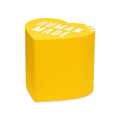 HUMAN MADE Heart Urethane Stool "Yellow"