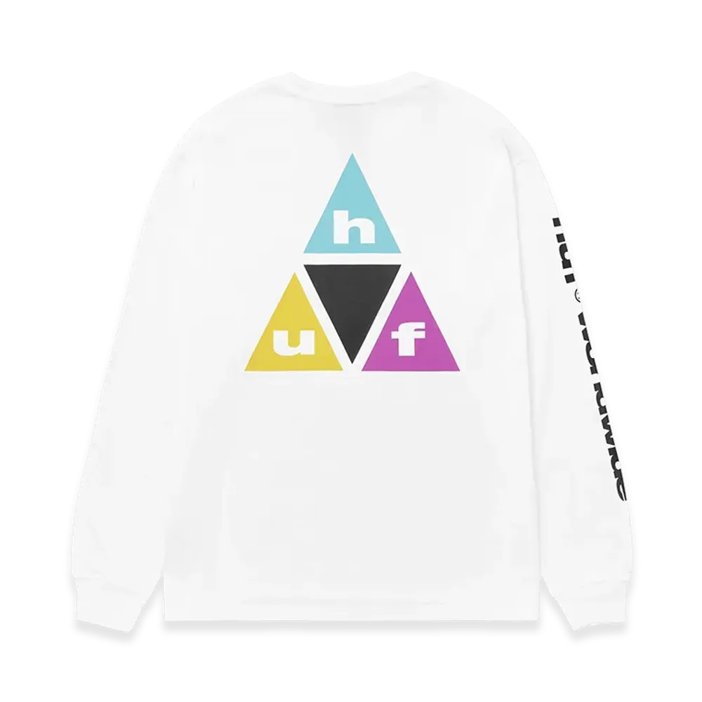 HUF Prism TT LS Tee "White"