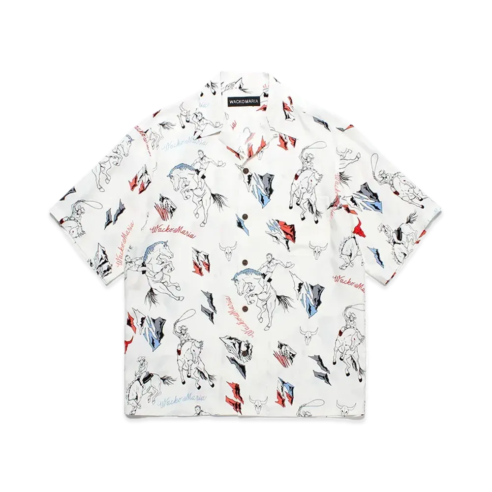 WACKO MARIA Hawaiian Shirt "White"