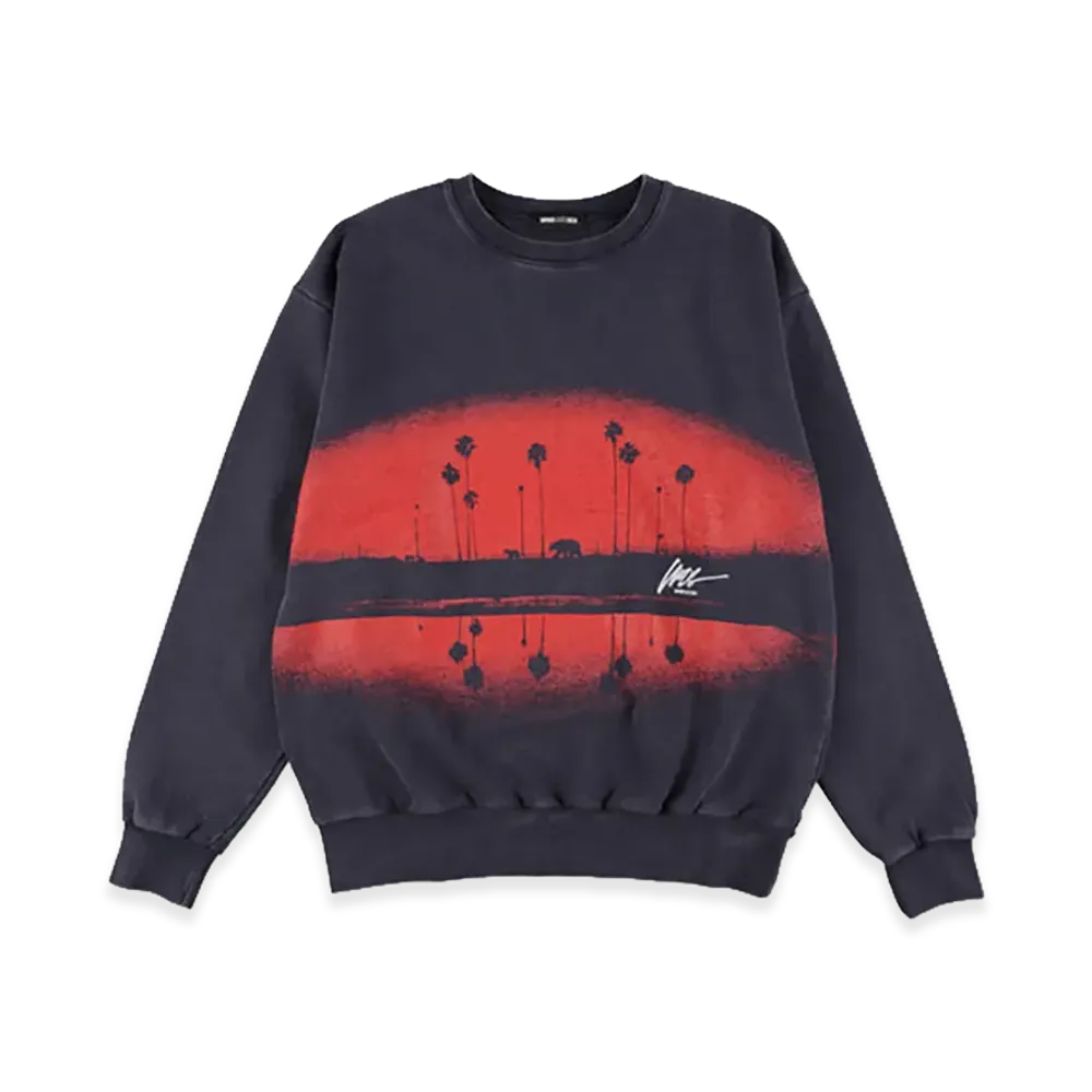 WIND AND SEA Sunset Crewneck Sweat Shirt "Navy"