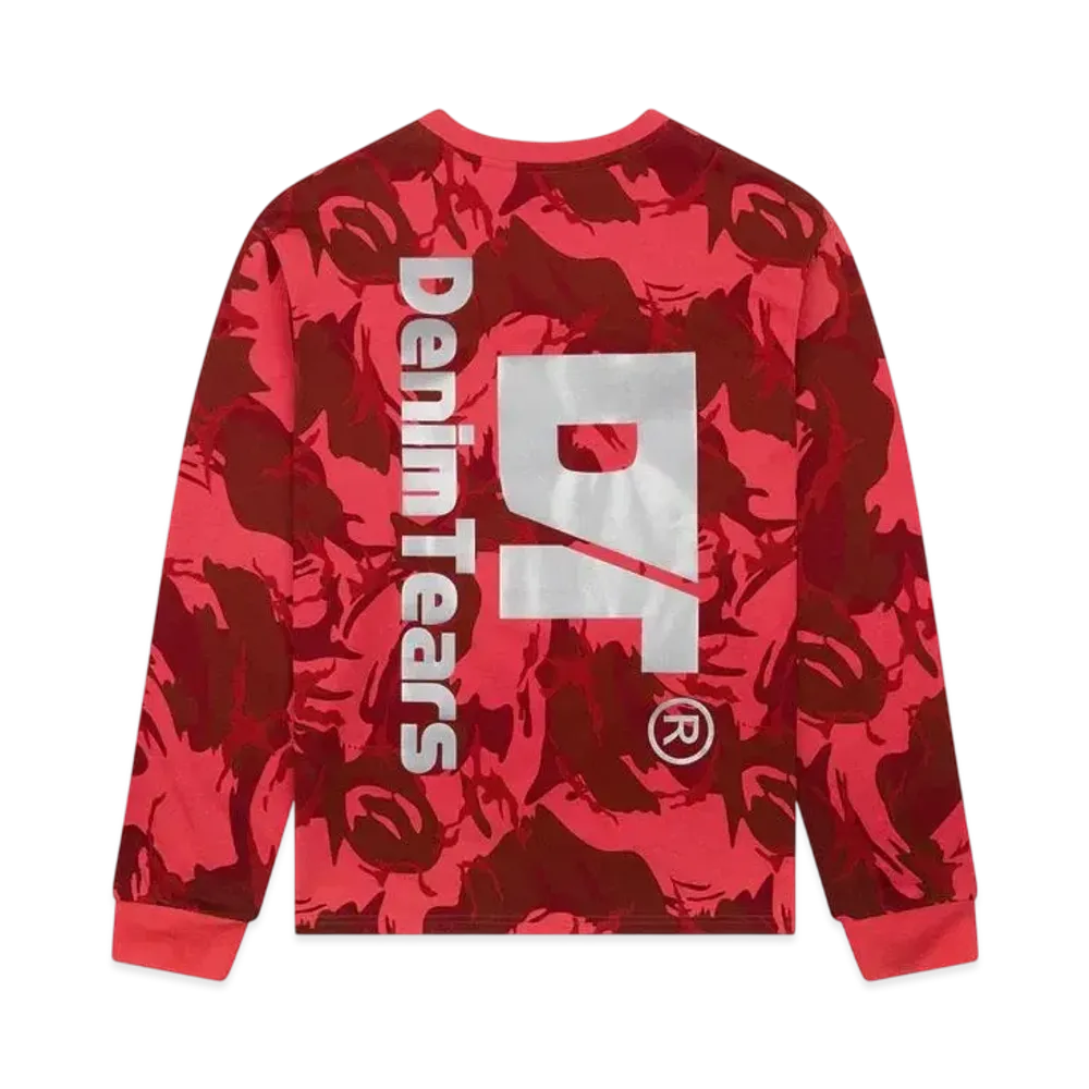 DENIM TEARS DT Outdoor Long Sleeve Tee "Red"