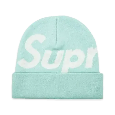 Supreme Big Logo Beanie "Turquoise"