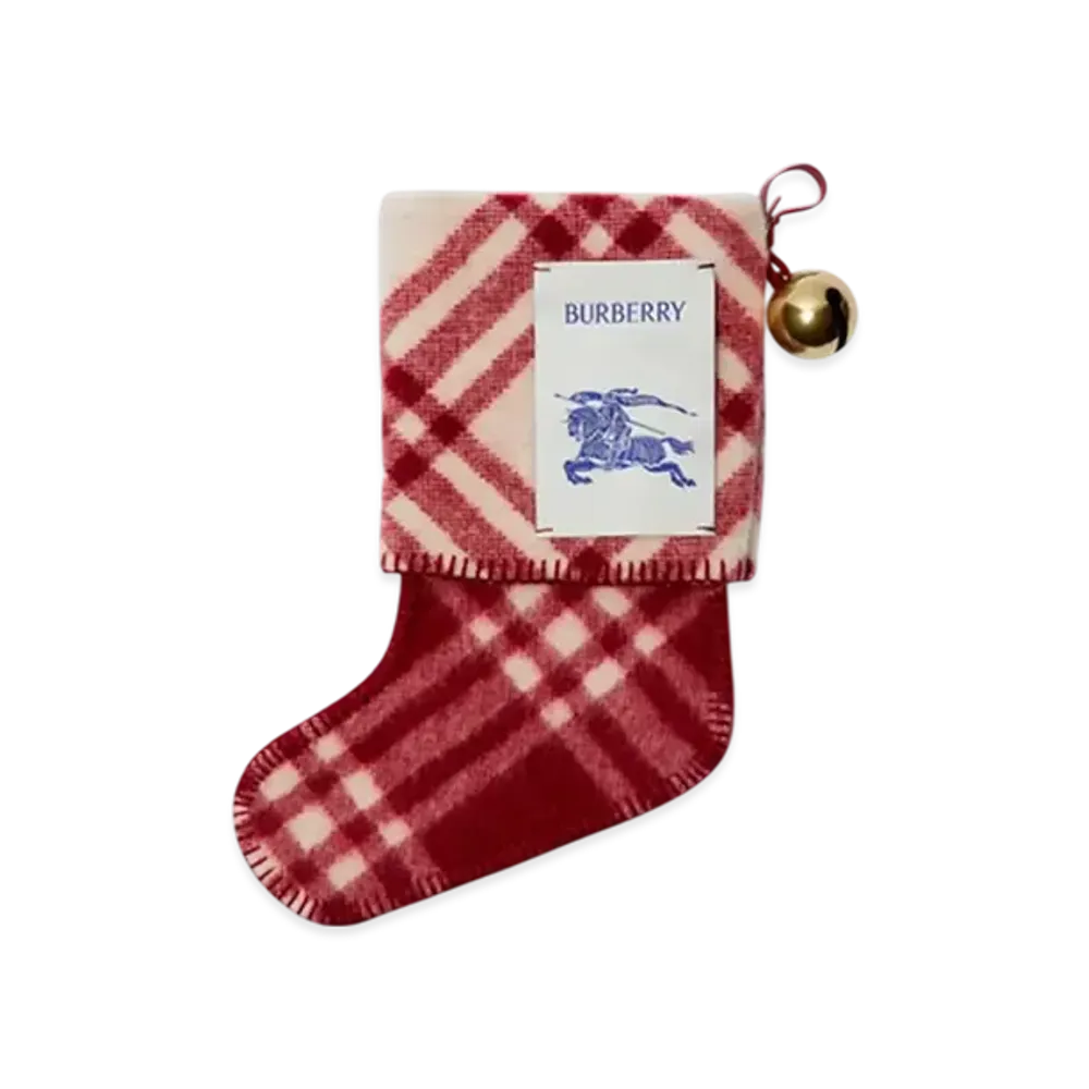Burberry Check Wool Stockings "Ripple"