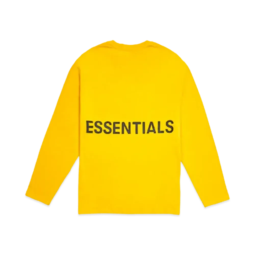 FEAR OF GOD Essentials Boxy Graphic Long Sleeve T-Shirt "Yellow"