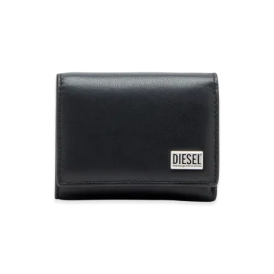 Diesel Biscotto Tri Fold Coin 3D Tri-Fold Wallet In Leather "T8013"