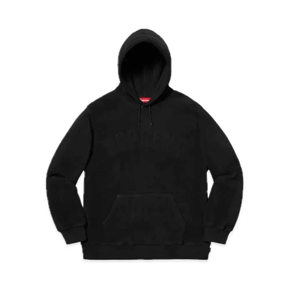 Supreme Polartec Hooded Sweatshirt "Black"
