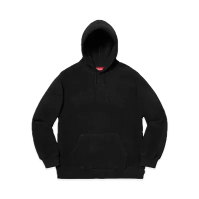 Supreme Polartec Hooded Sweatshirt "Black"