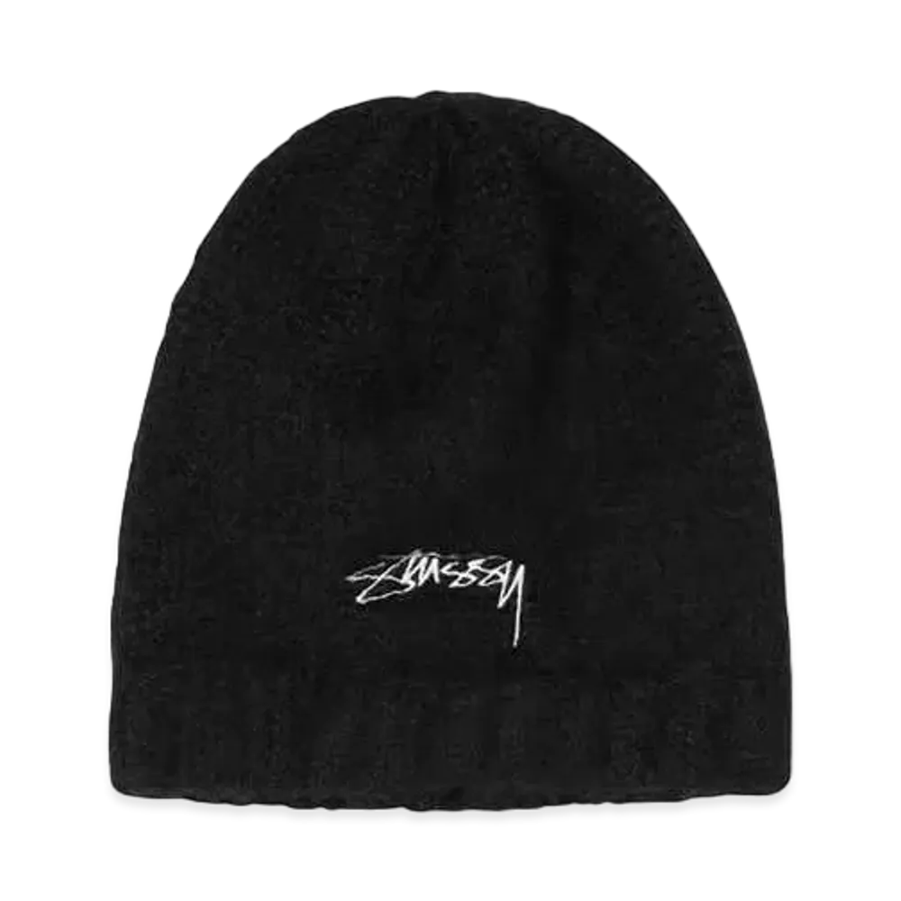 Stussy FUZZY RIBBED BEANIE "Black"