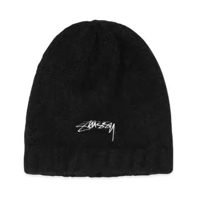 Stussy FUZZY RIBBED BEANIE "Black"