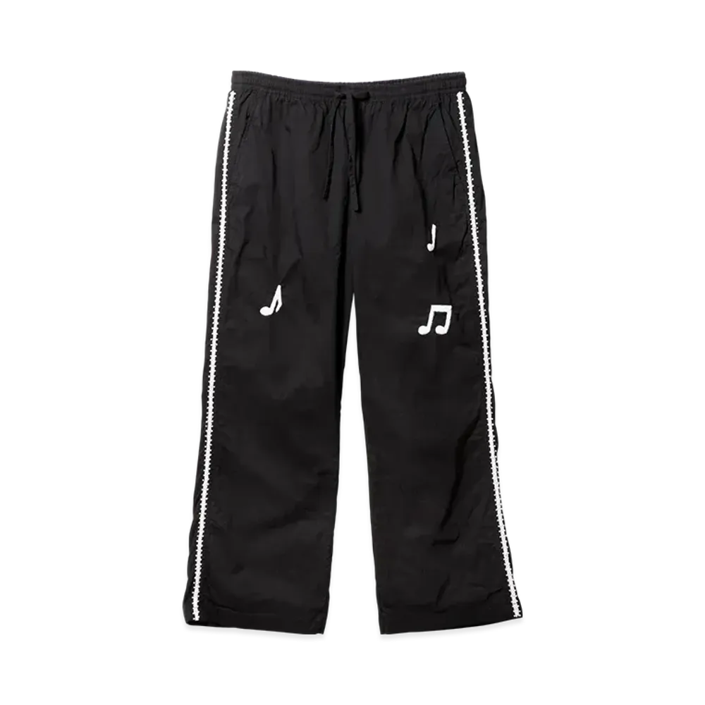 NEEDLES String Easy Pant - Music Note / Hand Emb. "Black"