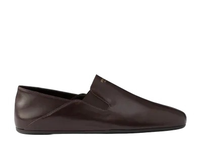 PRADA Leather Loafers "Dark Brown"