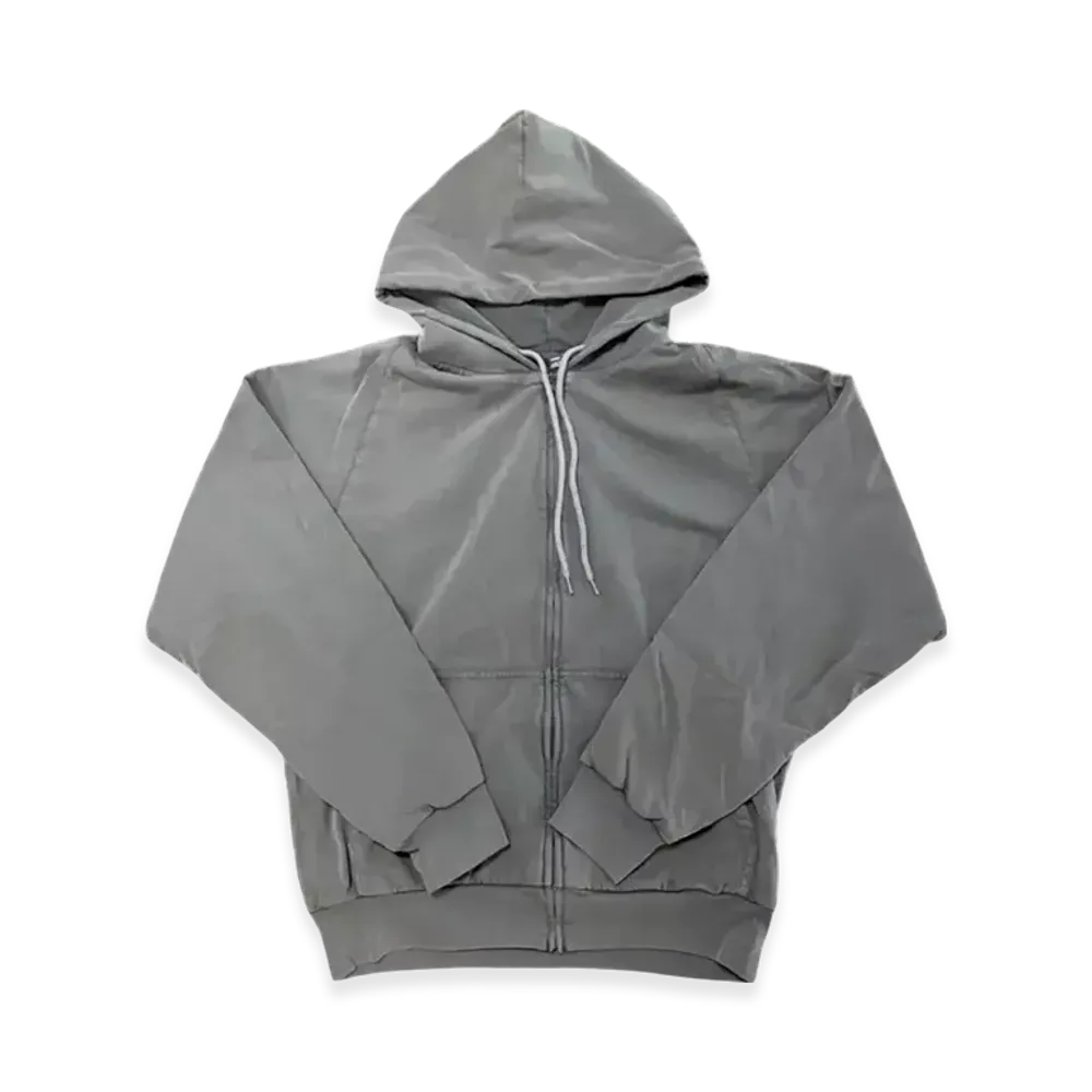 YEEZY GAP Doubleface Drawcord Zip Up Sweat Hoodie "Poetic Gray"
