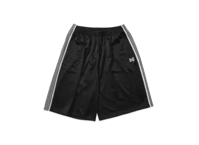 NEEDLES x STUDIOUS H.D Track Short Pant - Poly Smooth "Black"