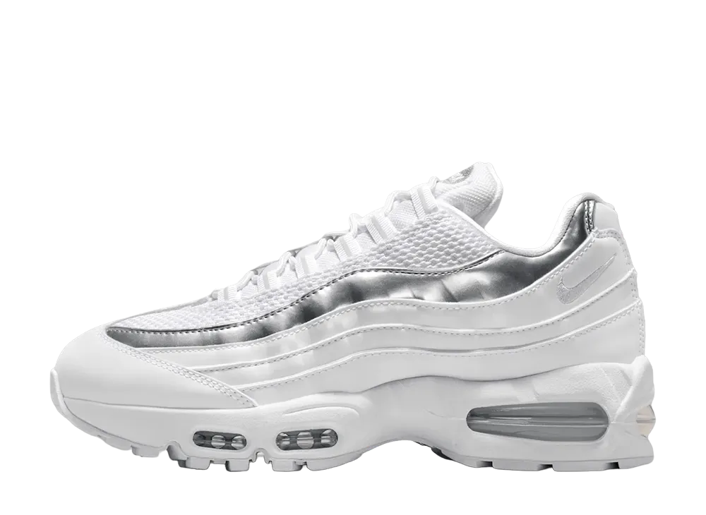 Nike Women's Air Max 95 Big Bubble "White/Metallic Silver"