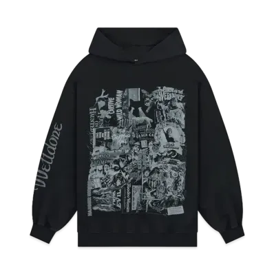 WE11DONE Horror Collage Hoodie "Black"