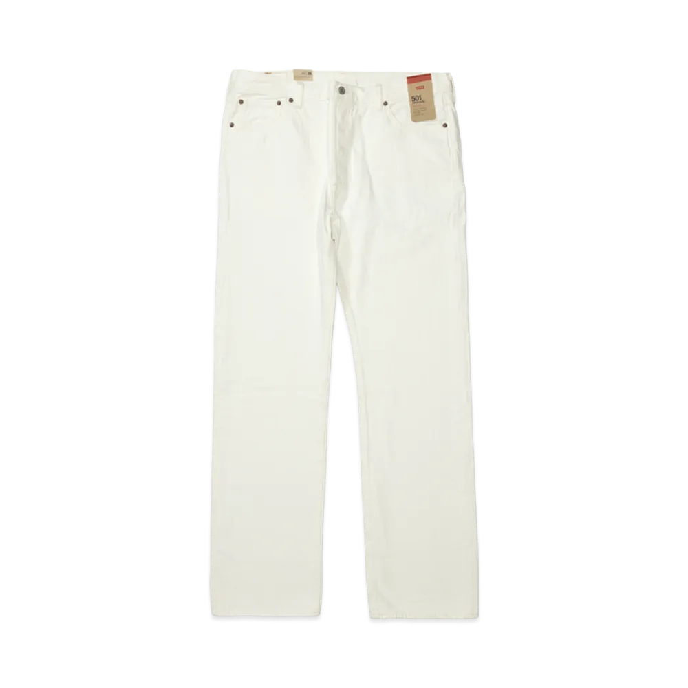 Levi's 501 Button-Fly Straight Jeans "Optic White"
