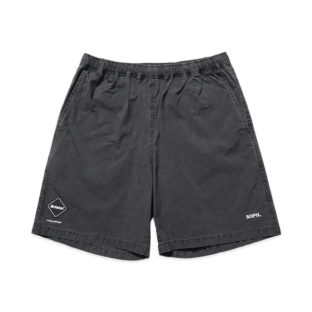 F.C.Real Bristol Washed Crisp Denim Easy Shorts "Black"