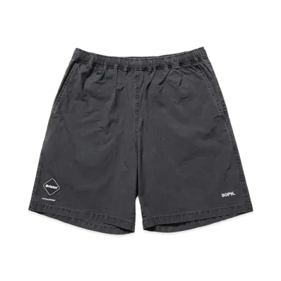 F.C.Real Bristol Washed Crisp Denim Easy Shorts "Black"