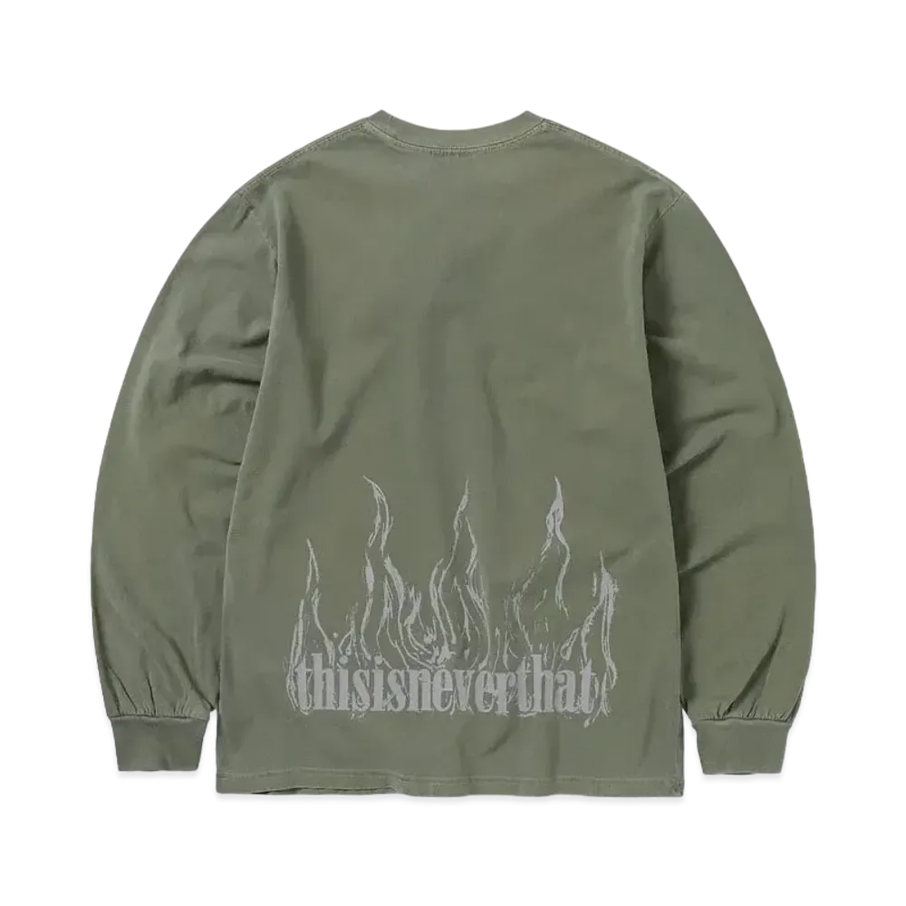 thisisneverthat Flame Onyx L/S Tee "Mud"